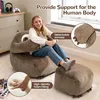 Ergonomischer Sitzsack mit Fußstütze im Faultierdesign Produktbild-Vorschau 4