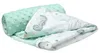 Coperta per neonati in cotone, 75x100, oceano con minky Anteprima dell’immagine prodotto 1
