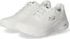 A pair of white Skechers sneakers shown from a diagonal angle against a white background. Produktbild-Vorschau