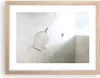 Gerahmtes Poster - Rahmen in heller Eiche - Flug Vogel Produktbild-Vorschau 1