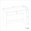 KOMTO Desk NOVA – Schreibtisch Weiß mit 2 Schubladen, Produktbild-Vorschau 4