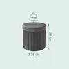 Relaxdays Hocker Samt, Sitzhocker mit Stauraum, gepolstert, Produktbild-Vorschau 4