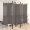 vidaXL 6-tlg. Paravent Anthrazit 240x200 cm Stoff Produktbild-Vorschau 2