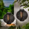 Solar lanterns "Flame" black, set of 2 Anteprima dell’immagine prodotto 4