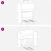 vidaXL Kŕmidlo pre kurčatá olivovo zelené 25 x 42 x 40 cm Náhľad obrázku produktu 5