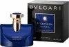 A product shot of a blue Bvlgari perfume bottle and its packaging. Produktbild-Vorschau