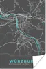 MuchoWow® Poster Blau - Deutschland - Karte - Stadtplan - Produktbild-Vorschau 1