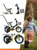 Kinderfahrrad - 12 Zoll - Schwarz und Gelb - für 2-4 Jahre Produktbild-Vorschau 3