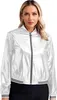 Holograficzna brokatowa kurtka damska Bomber Jacket Rozmiar Podgląd zdjęcia produktu 1
