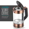 Bouilloire Arendo 1,7 l, 2200 W, acier inoxydable & verre, Voir les images du produit 5