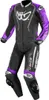 Tuta moto Berik Zakura Evo traforata 2 pezzi, nero/viola, Anteprima dell’immagine prodotto 1