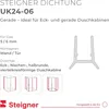 STEIGNER Duschtürdichtung UK24 140 cm (1 Stk.) Transparent Produktbild-Vorschau 3