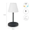 Stehlampe In- und Outdoor Tischlampe Akku Garten Terasse Produktbild-Vorschau 3