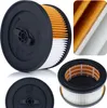 A collage of images showcasing a vacuum cleaner filter from different angles. Voir les images du produit