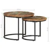 Tables de salon 2 pcs. Vieux bois massif Voir les images du produit 8