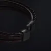 SERASAR | Bracciale da uomo in vera pelle premium [Treccia] Anteprima dell’immagine prodotto 4