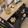 Sideboard 115 cm, 3 Türen, 1 Schublade, ausziehbare Regale, Produktbild-Vorschau 9
