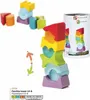 Cubika flexibler Holzstapelturm klein - rotes Dach Produktbild-Vorschau 3