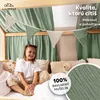 Nebesá na domčekovú posteľ 67x270 cm eukalyptové so zlatou Náhľad obrázku produktu 2