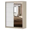 Armoire à portes coulissantes Armoire 150 cm Sonoma/blanc Voir les images du produit 2