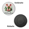 Glücksschwein mit Kleeblatt Magnet rund Produktbild-Vorschau 2