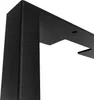 A close-up view of a black metal furniture leg with a textured finish. Produktbild-Vorschau