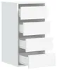 vidaXL Komoda biela 40x41x76 cm materiál na báze dreva Náhľad obrázku produktu 5