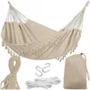 KRUMAD Amaca da esterno stile Boho 190x150 cm Beige Portata Anteprima dell’immagine prodotto 1