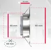 B.K.Licht - 6er Set LED Einbaustrahler 230V, stufenlos Produktbild-Vorschau 6