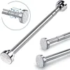 Rostfreie Edelstahl Gardinenstange ohne Bohren 65cm-100cm, Produktbild-Vorschau 2