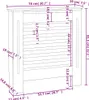 MDF Heizkörperverkleidung Weiß 78 cm Produktbild-Vorschau 7