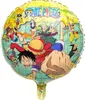 One Piece Folienballon Manga rund ruffy 43 cm Party-Deko Tisch-Deko Dekoration Geburtstag Kindergeburtstag Manga-Party Mottoparty Serie Comic Ballon Luftballon Pirat Seeräuber Luffy Náhľad obrázku produktu