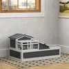 PawHut Schildkrötenhaus aus Holz, Schildkrötengehege mit 2 Produktbild-Vorschau 2