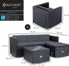 KESSER® Polyrattan Lounge Aruba – Gartenlounge für 4-5 Produktbild-Vorschau 8