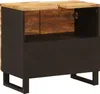 vidaXL Waschbeckenschrank Natur 62 x 33 x 58 cm Massivholz Produktbild-Vorschau 4