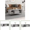 The Living Store Couchtisch Grau Sonoma 90x50x36,5 cm Produktbild-Vorschau 1