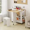 Ensemble de salle à manger pliant Mondeer avec 4 tabourets Voir les images du produit 10