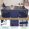 Baby Laufstall 180x120x66cm mit Basketball-Netz Produktbild-Vorschau 2