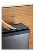VERTO Stand-Abfalleimer – Touch-Öffnung – 54 l – Perlgrau Produktbild-Vorschau 3