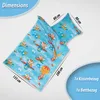 Top Kinder Microfaser Bettwäsche Feuerwehrmann Einhorn Produktbild-Vorschau 1
