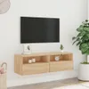 vidaXL Szafka wisząca pod TV dąb sonoma 100x30x30 cm Podgląd zdjęcia produktu 3