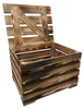 Caisse en bois décorative naturelle flammée Caisse à fruits Voir les images du produit 1