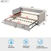 A diagram of a sofa bed with dimensions and feature icons. Anteprima dell’immagine prodotto