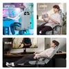 Collage of three scenes showing a gaming chair in different use cases: playing games, reading, and relaxing. Produktbild-Vorschau