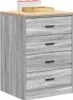 vidaXL Armadio per garage grigio Sonoma in legno di pino Anteprima dell’immagine prodotto 3