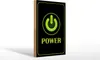 Holzschild Hinweis 30x20cm Power Taste Wanddeko Produktbild-Vorschau 2