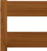 A close-up view of a wooden bed frame. Náhled obrázku produktu