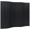 vidaXL Paravent Schwarz Breite 250 cm Höhe 165 cm Bambus Produktbild-Vorschau 1