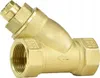 A close-up studio shot of a brass Y-strainer. Anteprima dell’immagine prodotto