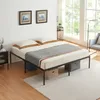 A bedroom scene with a bed frame, mattress, and bedding. Náhľad obrázku produktu